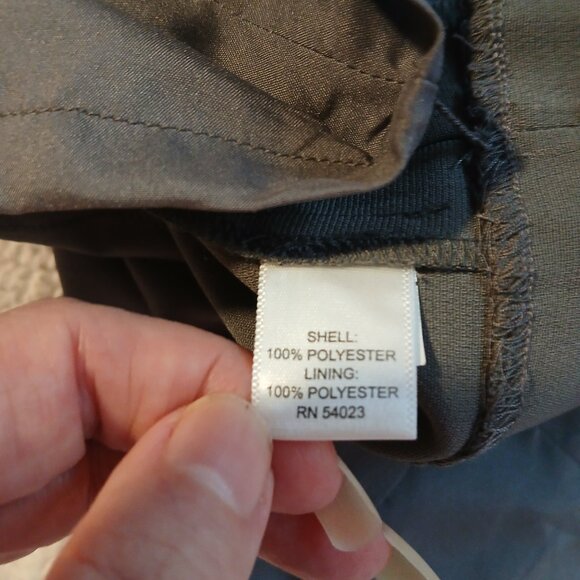 Banana Republic Women's Sleeveless Sheath Dress Gray with White Trim SZ 8 - Picture 9 of 9